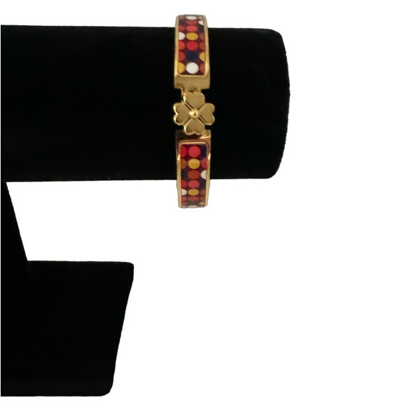NWT KATE SPADE $78 Heritage Spade Dot Party Bracelet 2.5 inch diameter - Picture 2 of 5